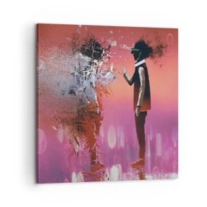 Obraz na płótnie - Czy można wejrzeć w siebie? - 60x60 cm