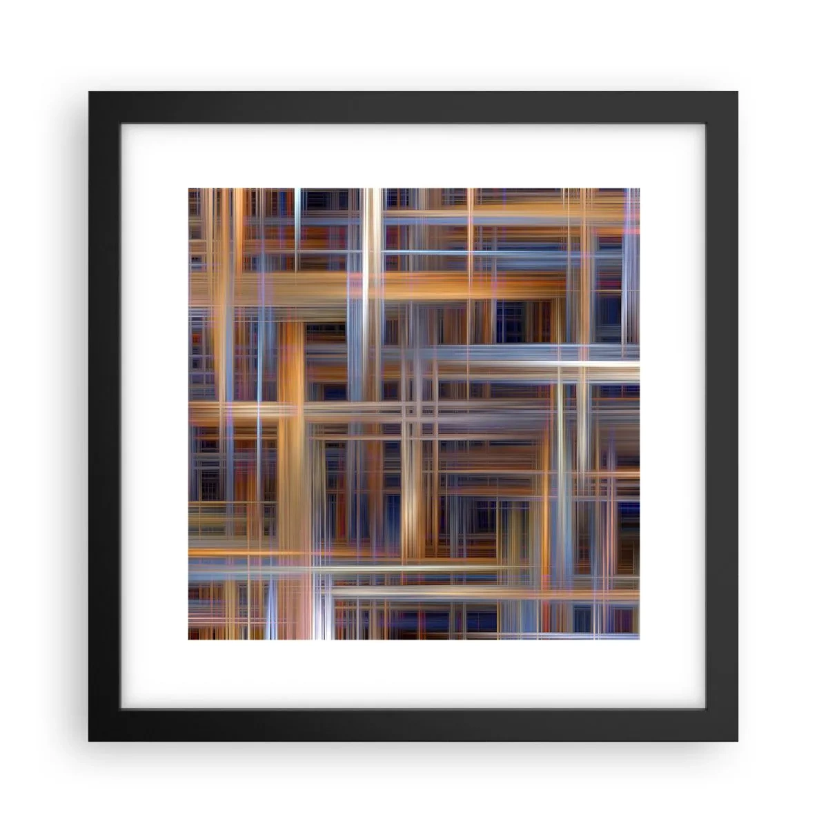 Plakat w czarnej ramie - Utkane ze światła - 30x30 cm