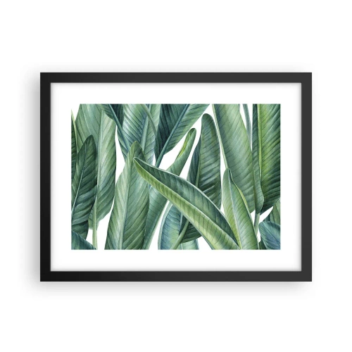Plakat w czarnej ramie - Zieleń sama w sobie - 40x30 cm