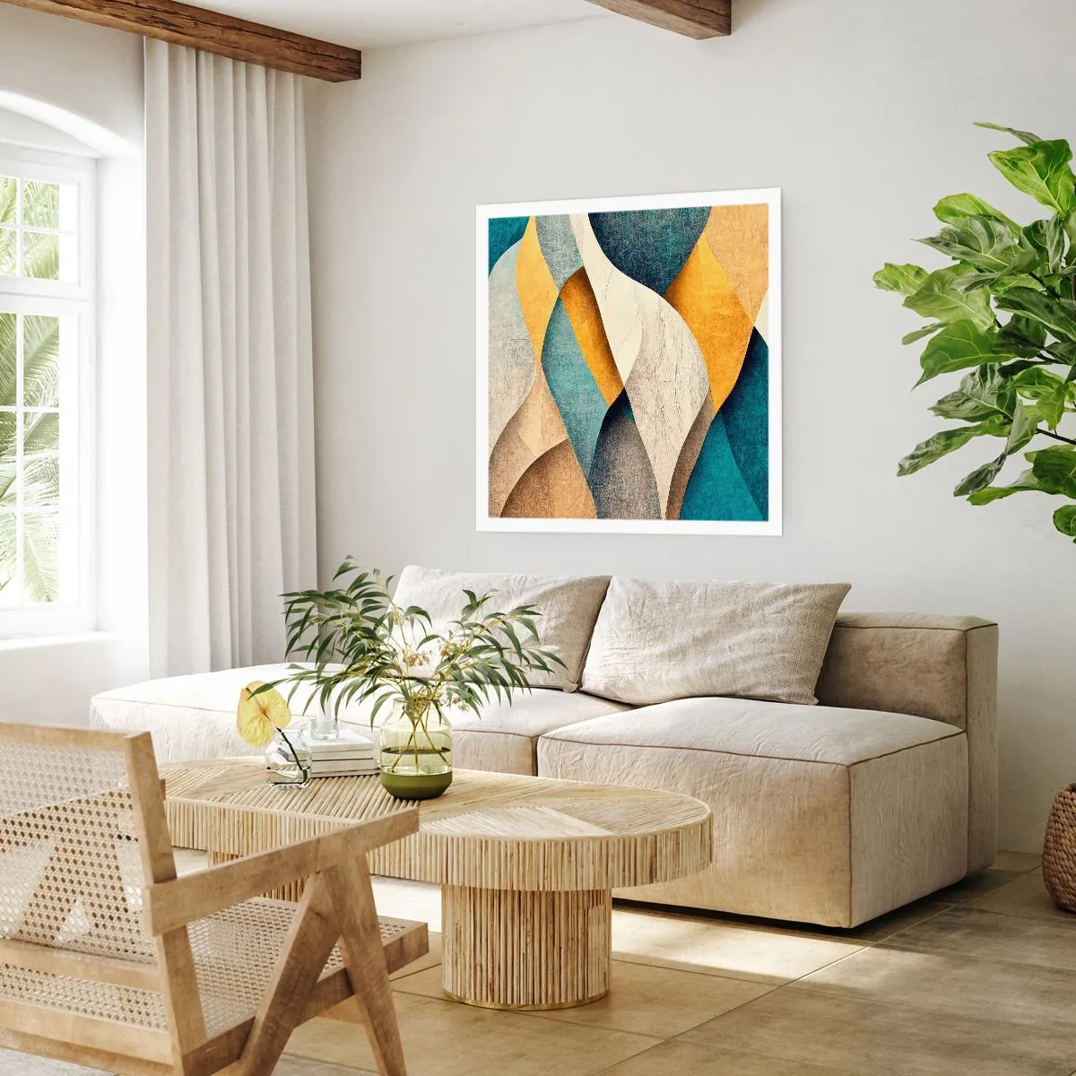 Plakat - Rytm i falowanie - 60x60 cm