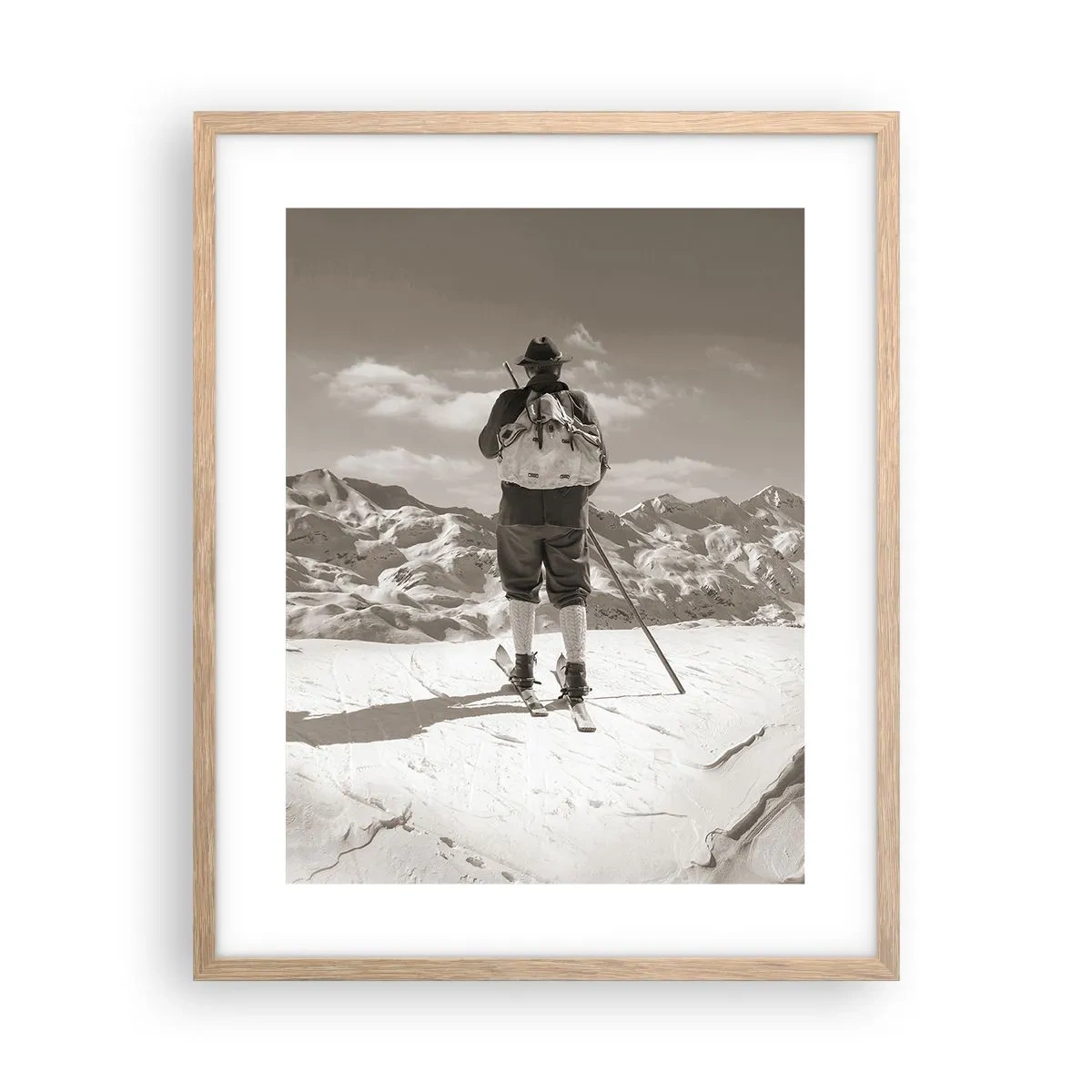 Plakat w ramie jasny dąb - A góry te same - 40x50 cm