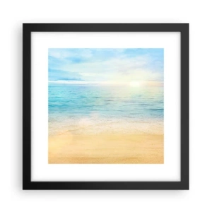 Plakat w czarnej ramie - Wielki błękit - 30x30 cm