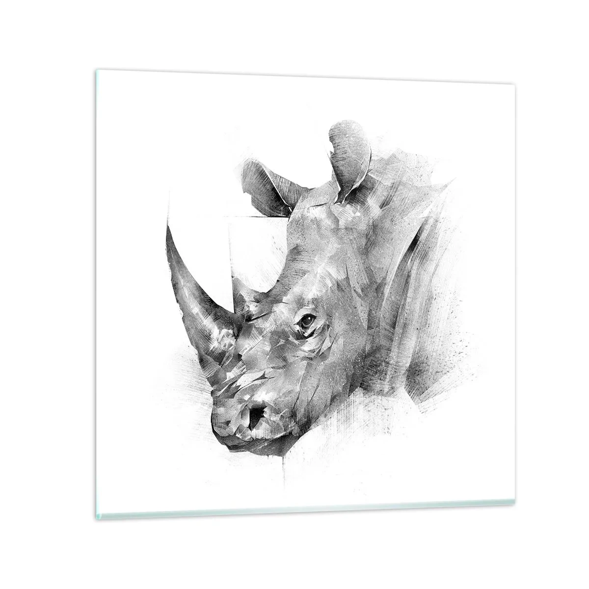 Obraz na szkle - Afrykański portret - 40x40 cm