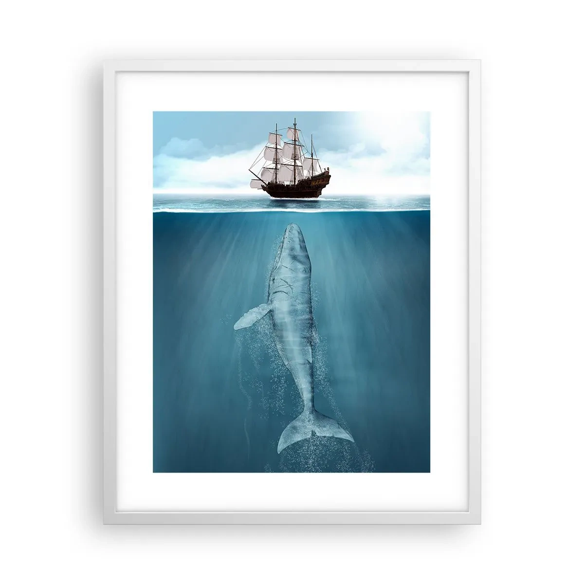 Plakat w białej ramie - Lepiej nie wiedzieć - 40x50 cm