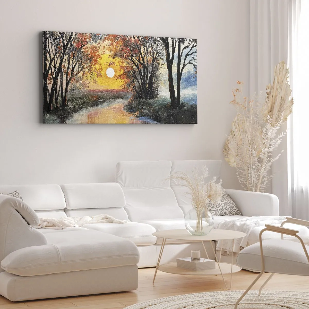 Obraz na płótnie - Jesienne klimaty - 100x40 cm