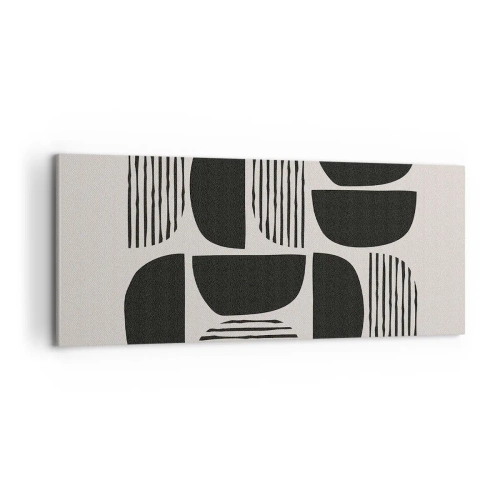 Obraz na płótnie - Połowiczne układy - 100x40 cm
