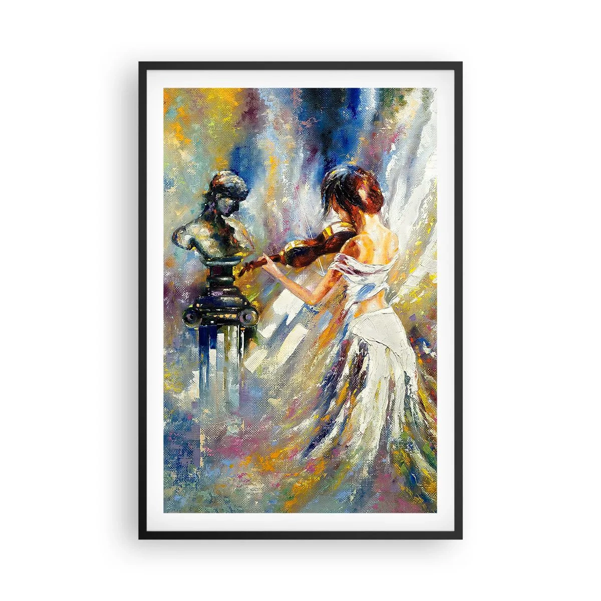 Plakat w czarnej ramie - Ożywić uczuciem - 61x91 cm