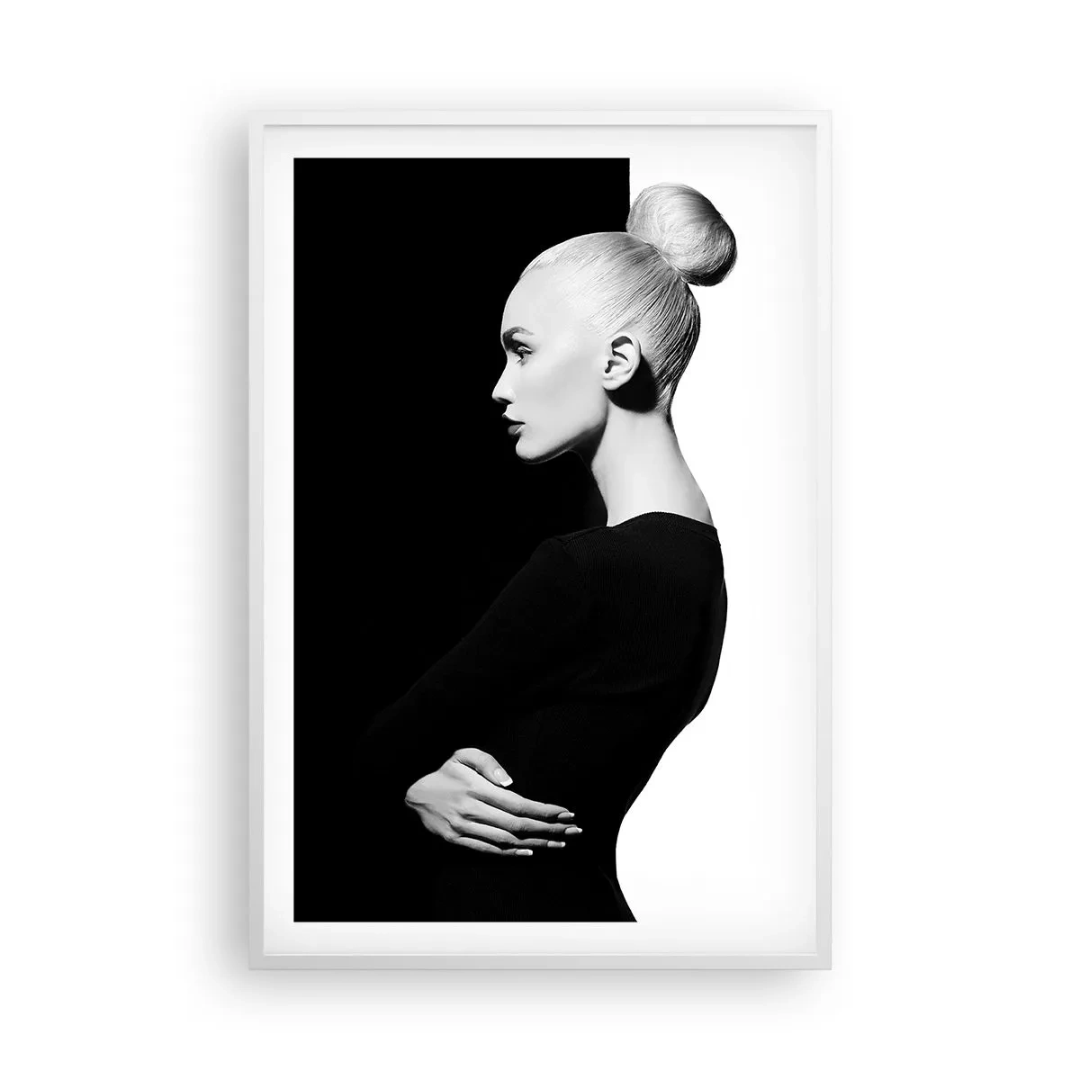 Plakat w białej ramie - Po prostu kobieta - 61x91 cm