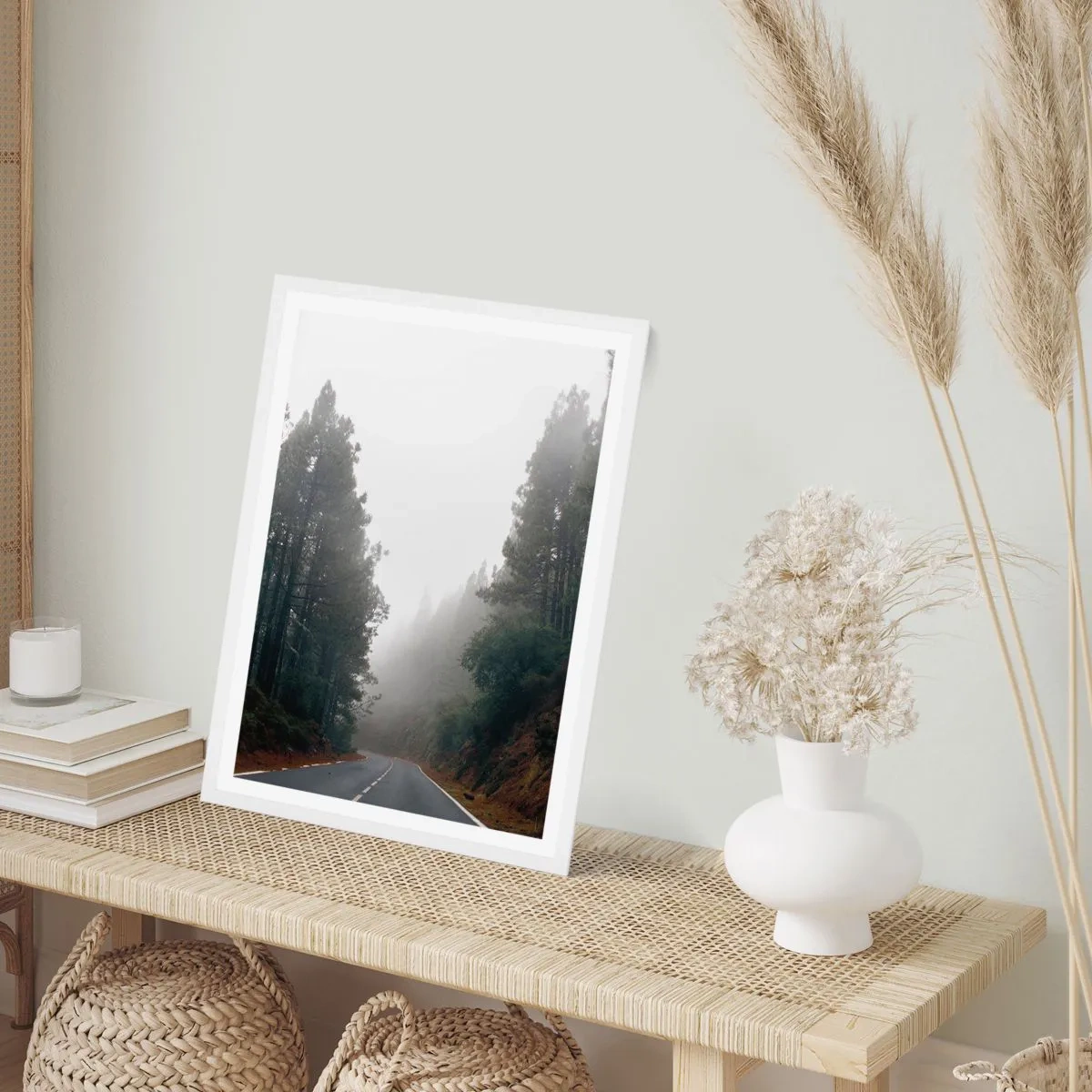 Plakat w białej ramie - Opowieść magicznego lasu - 70x100 cm