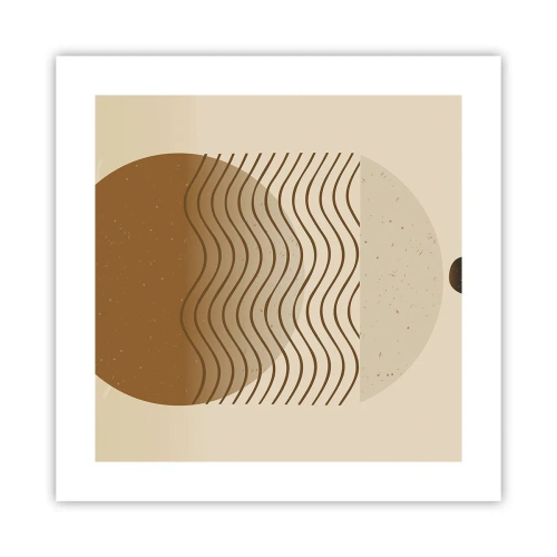 Plakat - O pochodzeniu figur geometrycznych - 40x40 cm