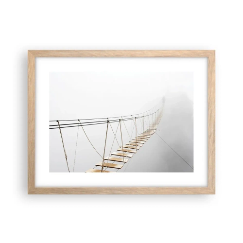 Plakat w ramie jasny dąb - Dokąd cię zaprowadzi? - 40x30 cm