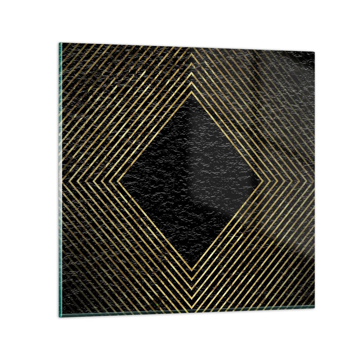 Obraz na szkle - Geometria w stylu glamour - 30x30 cm