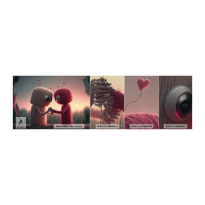 Fototapeta Próbka Premium Sand - Każdemu wolno kochać - Wełna, Dziecięcy, Miłość - 100x30 cm