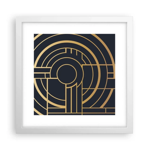 Plakat w białej ramie - Obroty rzeczy - 30x30 cm