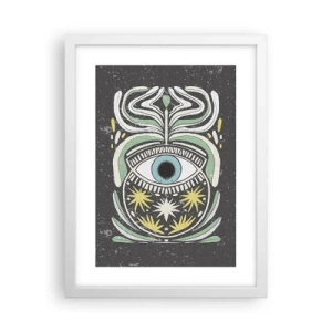 Plakat w białej ramie - Plemienne rytuały - 30x40 cm