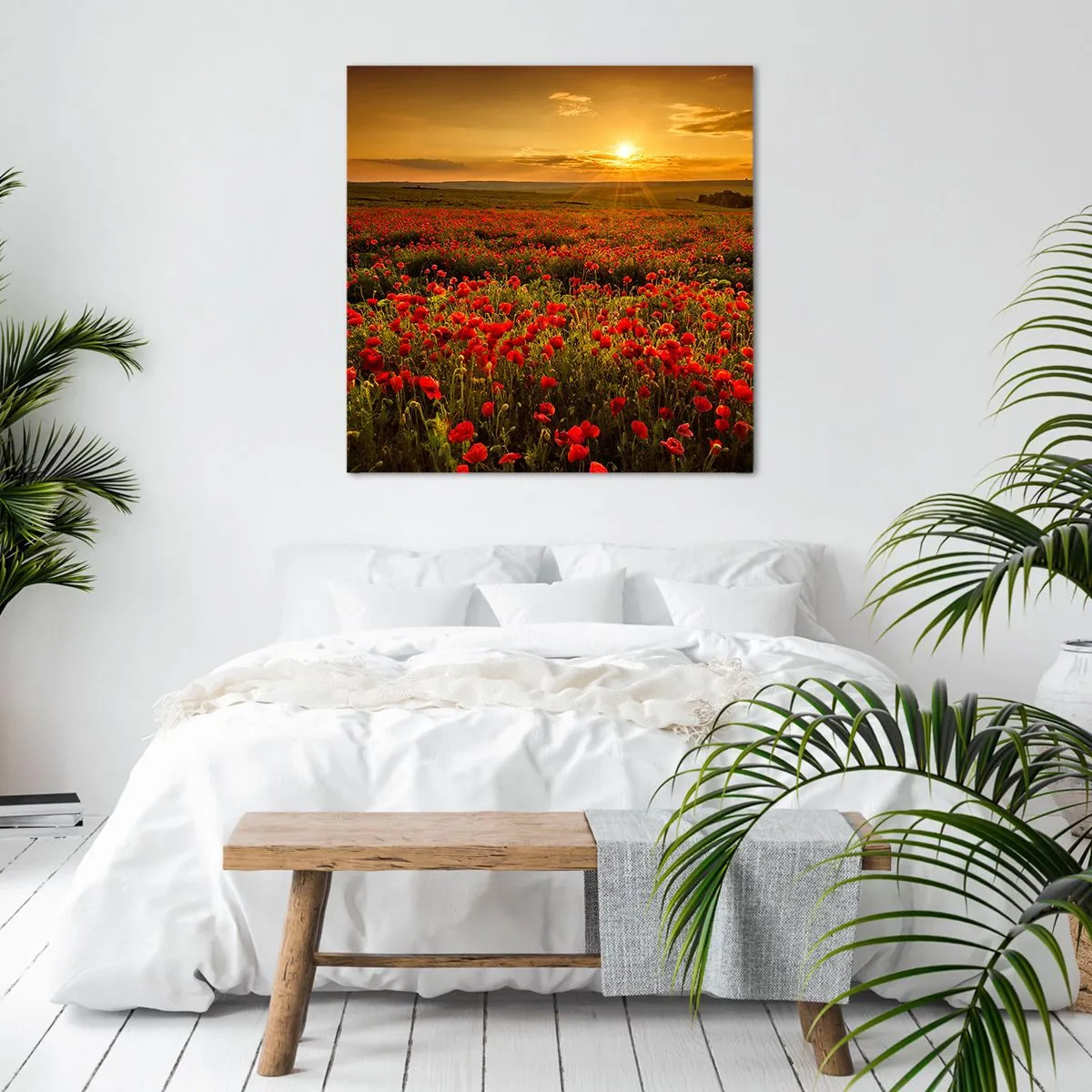 Obraz na płótnie - Wśród fali łąk szumiących, wśród kwiatów powodzi - 70x70 cm