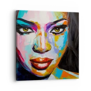 Obraz na płótnie - Nie sposób oderwac oczu - 40x40 cm