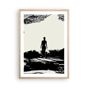 Plakat w ramie jasny dąb - Nowe spojrzenie - 50x70 cm