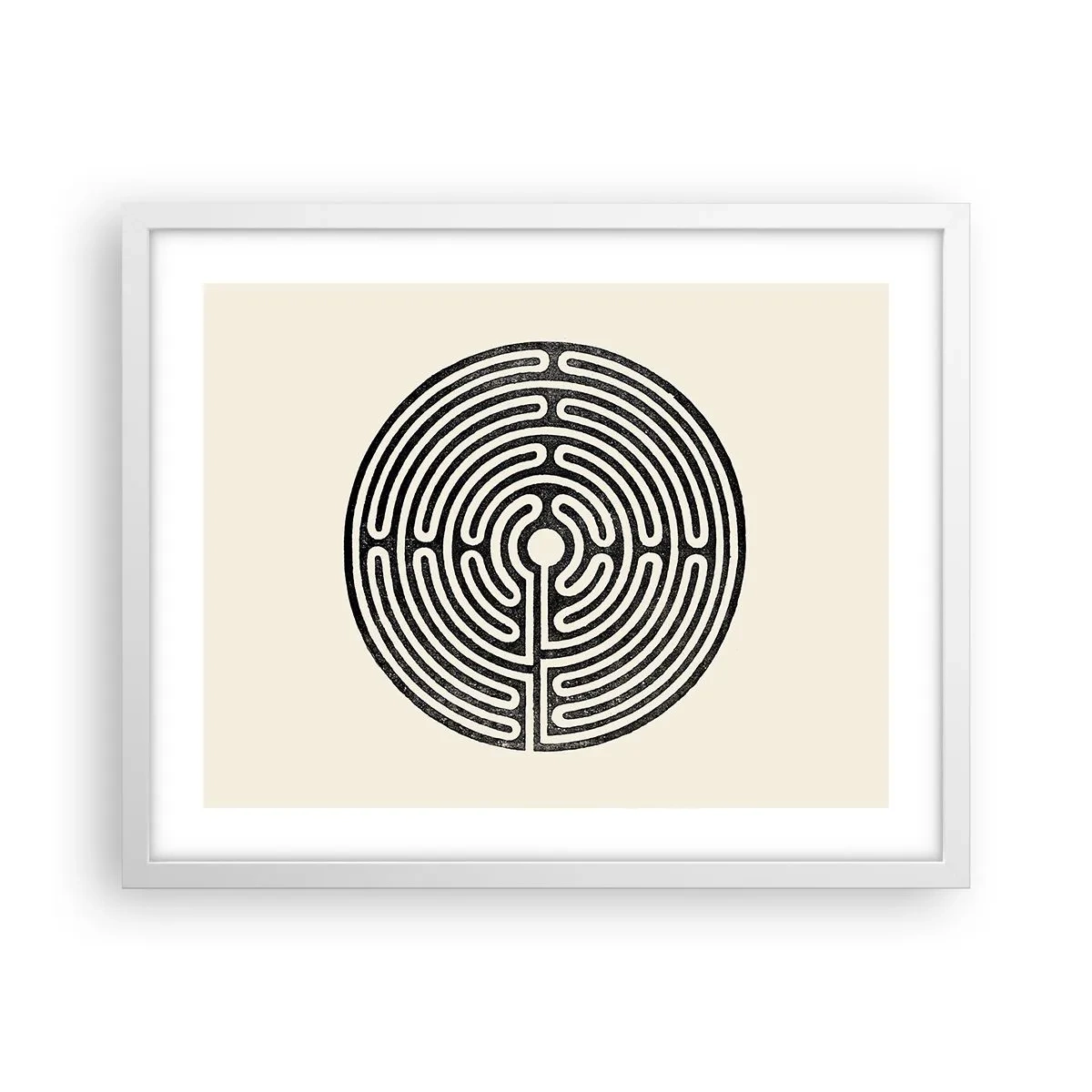 Plakat w białej ramie - Tajemniczy porządek - 50x40 cm