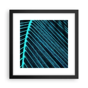 Plakat w czarnej ramie - Faktura zieleni - 30x30 cm