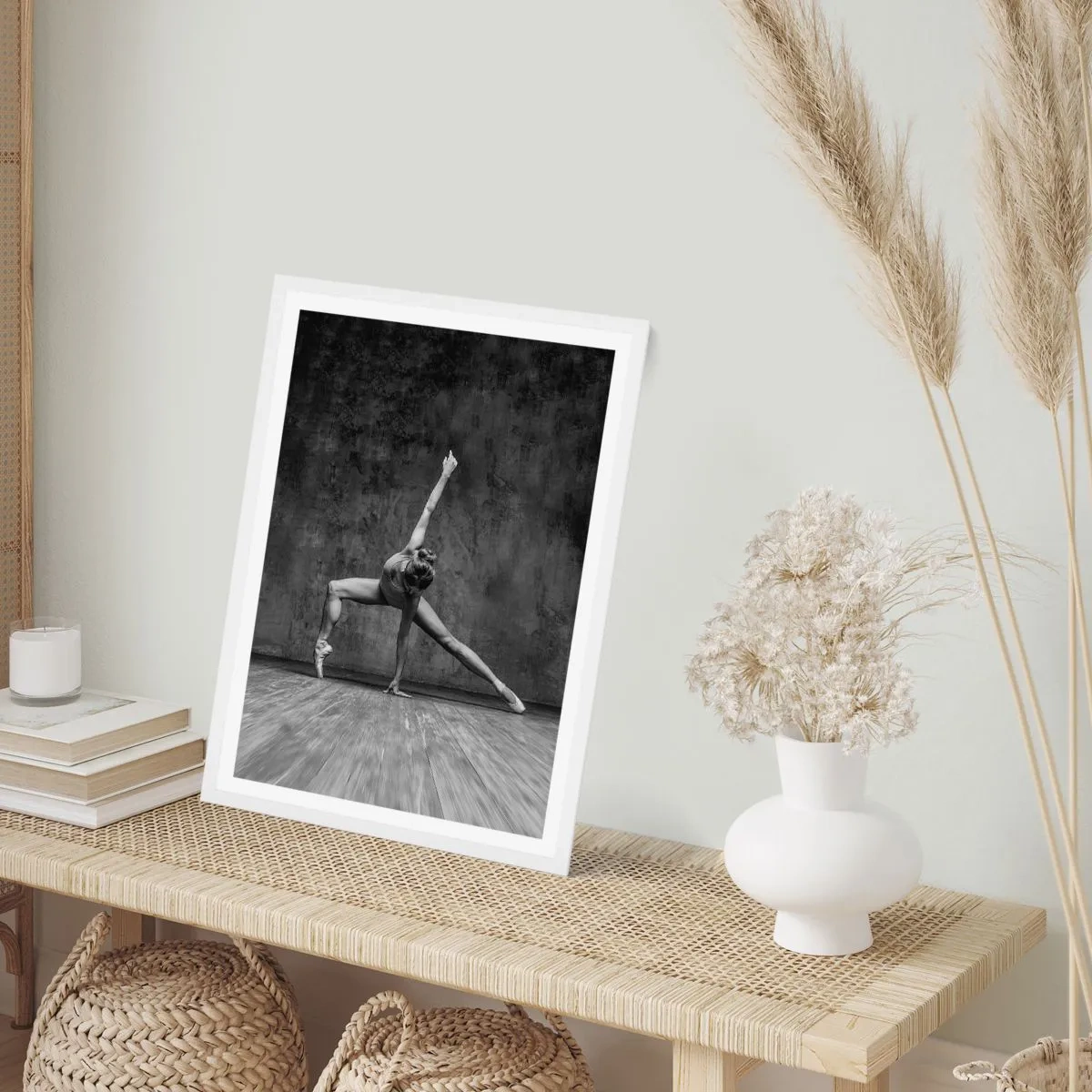 Plakat w białej ramie - Ideał równowagi - 40x50 cm