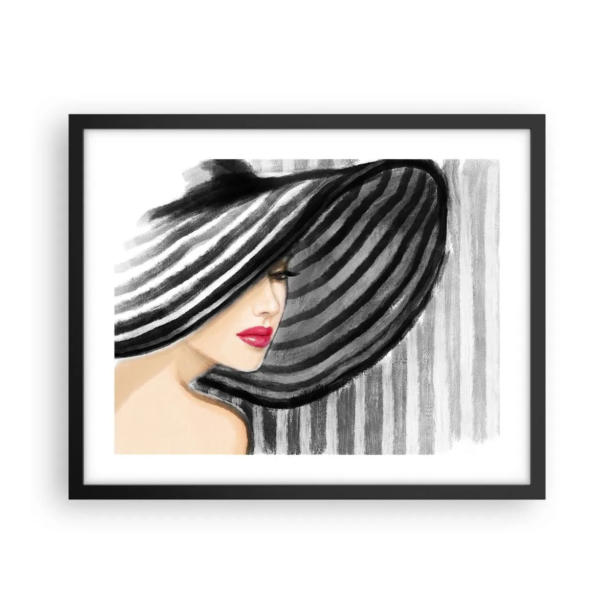 Plakat w czarnej ramie - Gdzie ciebie szukać? - 50x40 cm