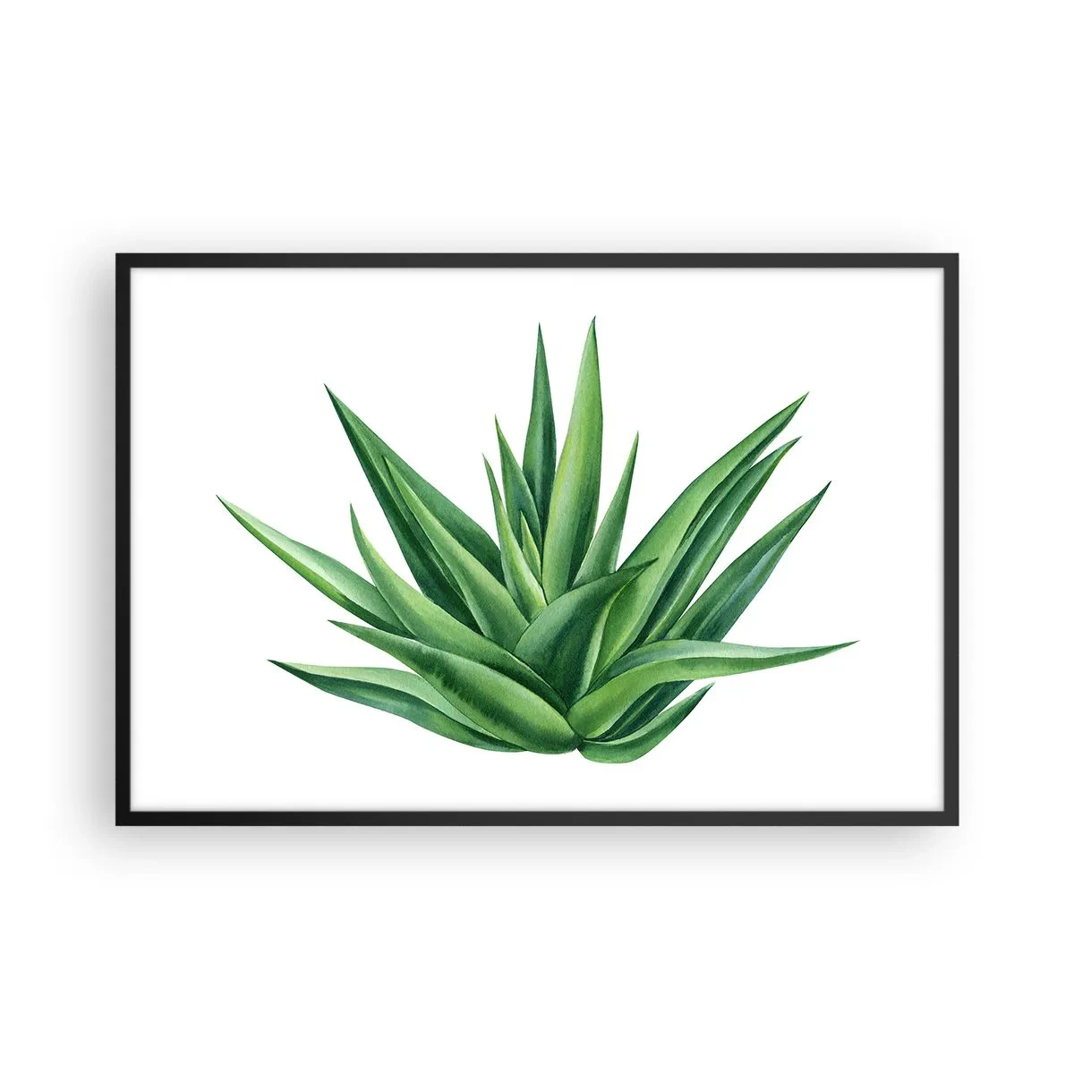 Plakat w czarnej ramie - Zieleń – siła – życie - 91x61 cm