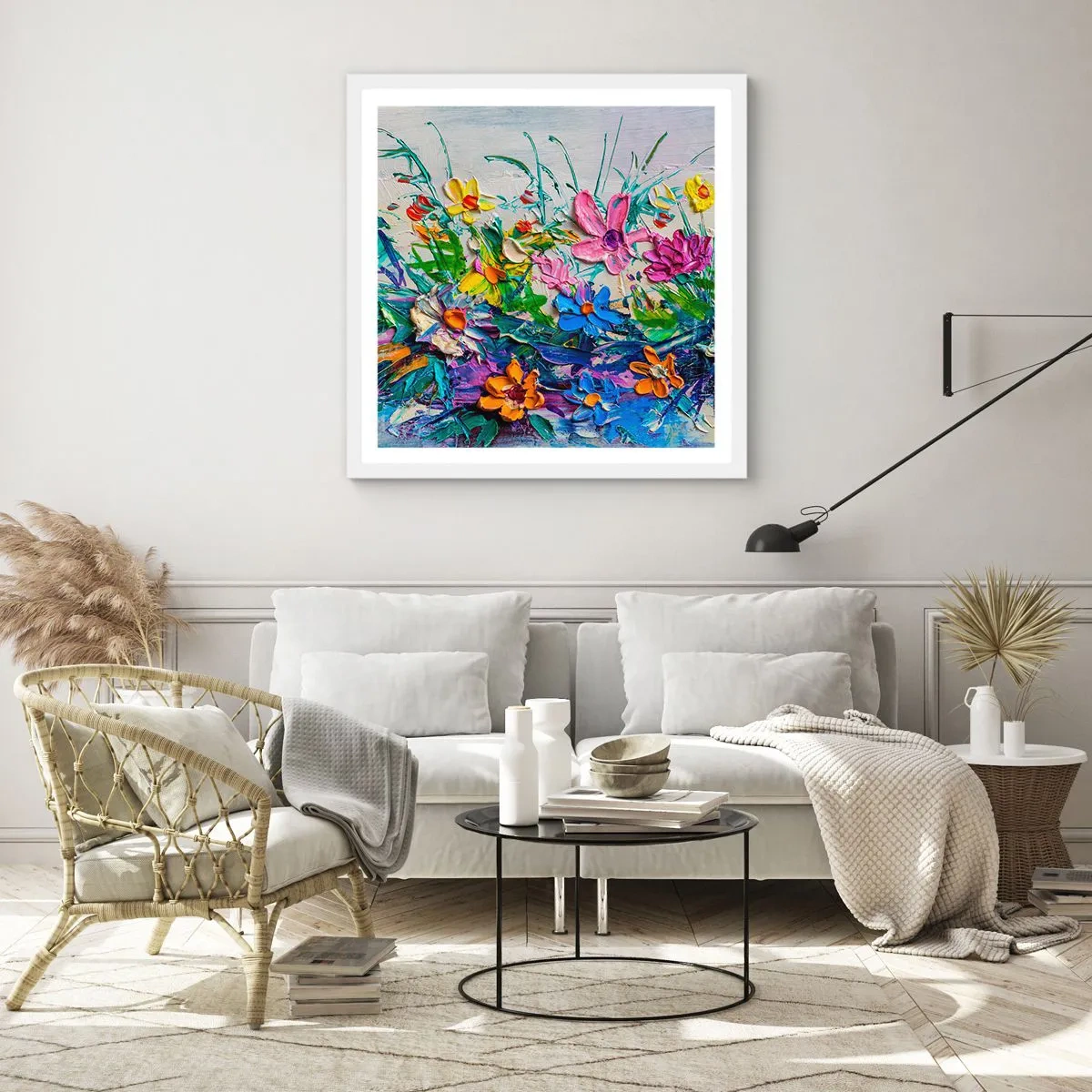 Plakat w białej ramie - Wcale nie-martwa natura - 50x50 cm