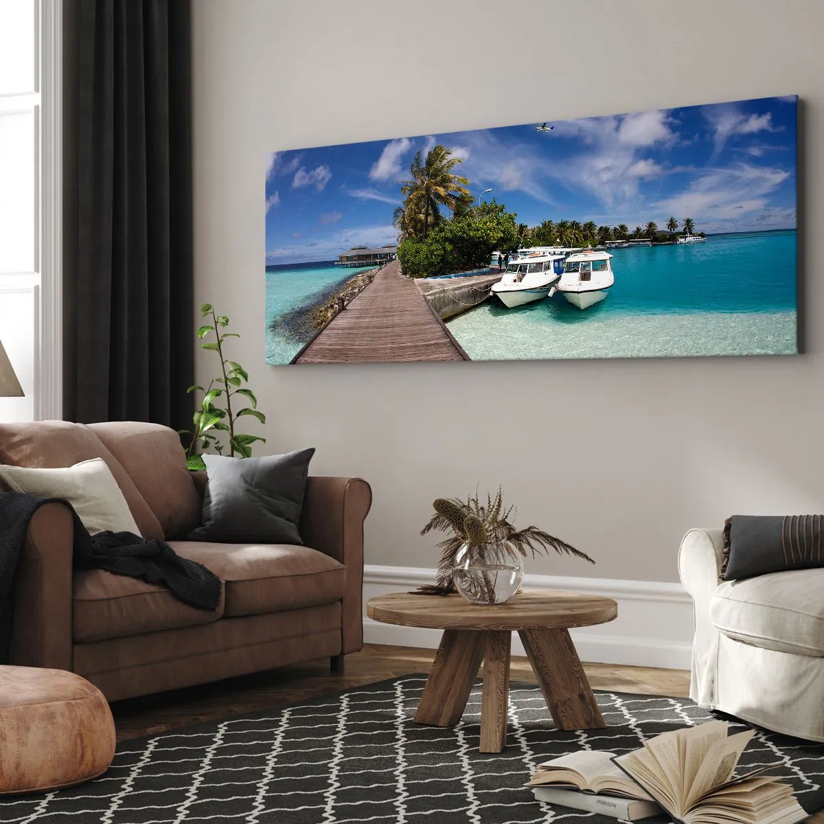 Obraz na płótnie - A jednak raj istnieje - 100x40 cm