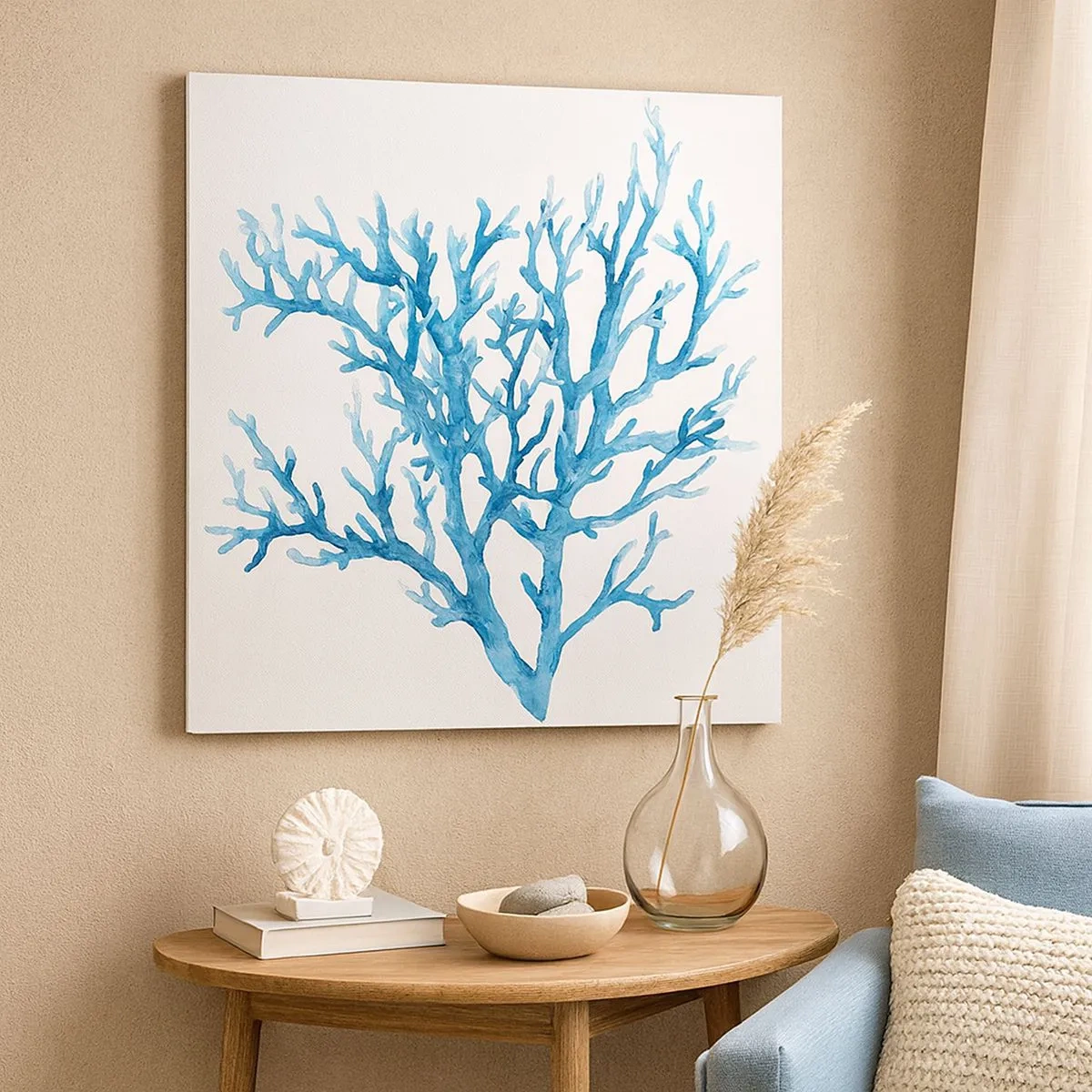 Obraz na płótnie - Morski filigran - 30x30 cm