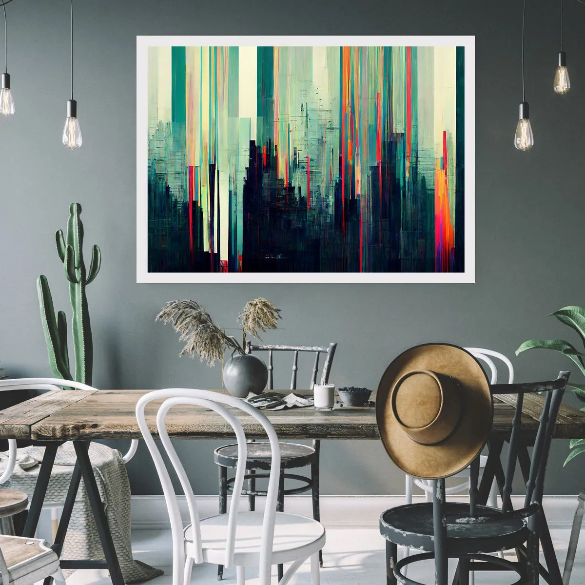 Plakat - Futurystyczne miasto - 91x61 cm