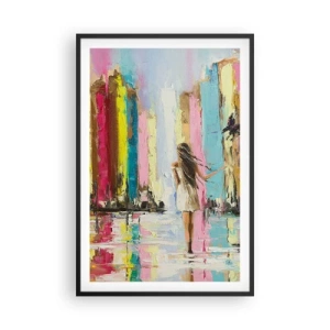 Plakat w czarnej ramie - Idż za mną - 61x91 cm