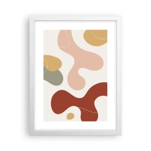 Plakat w białej ramie - Esy czy floresy? - 30x40 cm