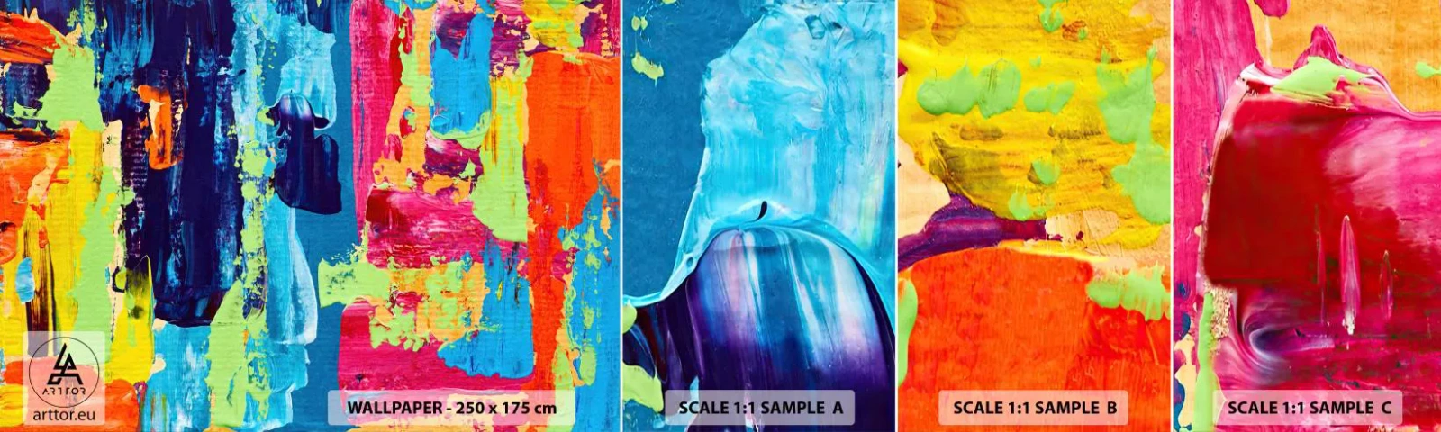 Fototapeta Próbka Samoprzylepna Deluxe Sticker - Życie jest piękne! - Abstrakcja, Grafika, Sztuka - 100x30 cm