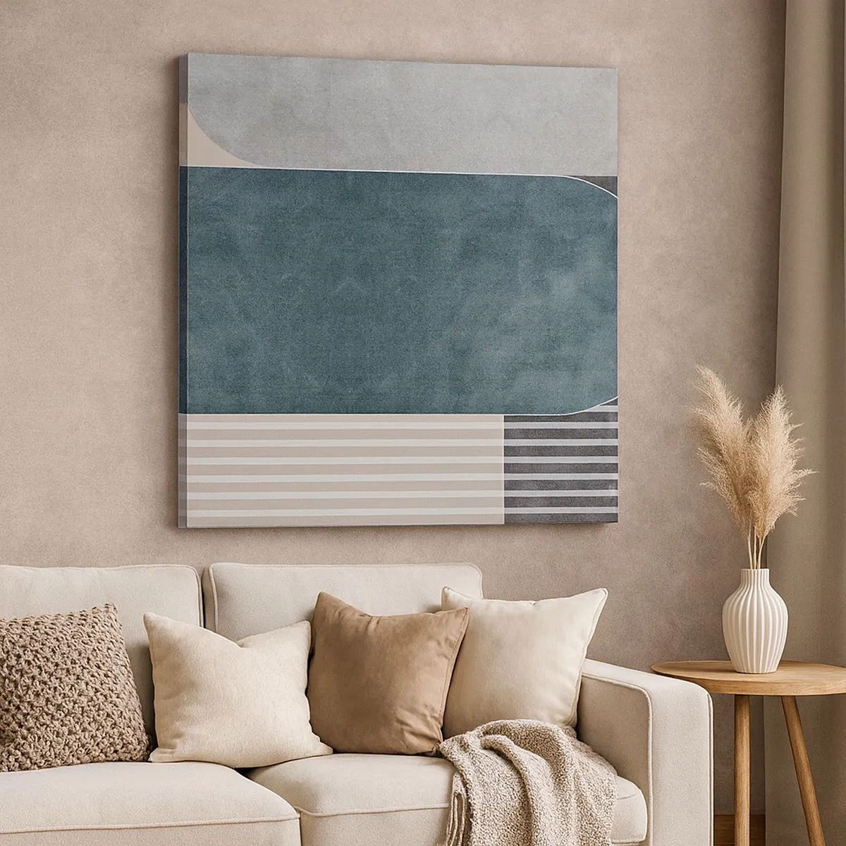 Obraz na płótnie - Kompozycja na poziomie - 30x30 cm