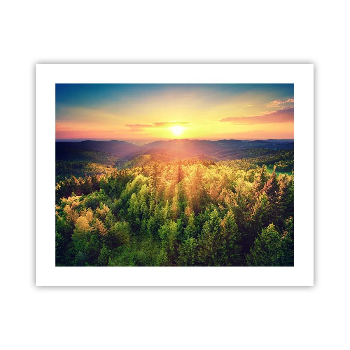 Plakat - Wierzchołki i szczyty - 50x40 cm