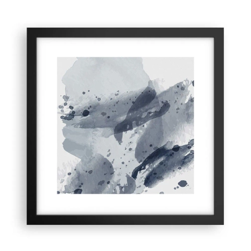 Plakat w czarnej ramie - Studium natury wody - 30x30 cm