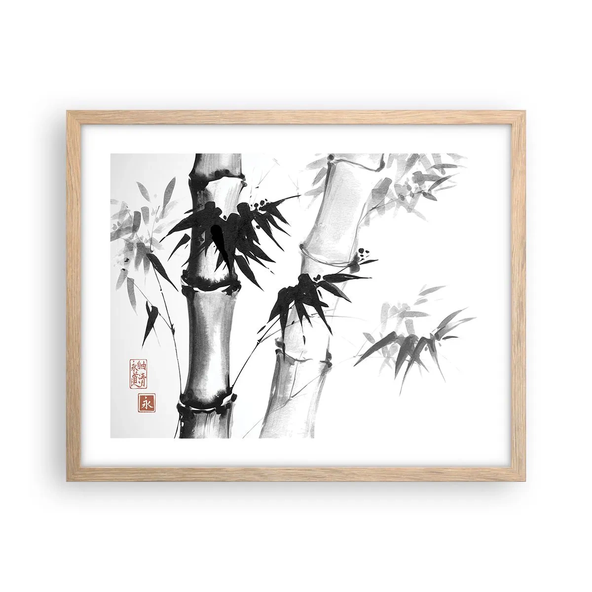 Plakat w ramie jasny dąb - Zbliżenie na orient - 50x40 cm