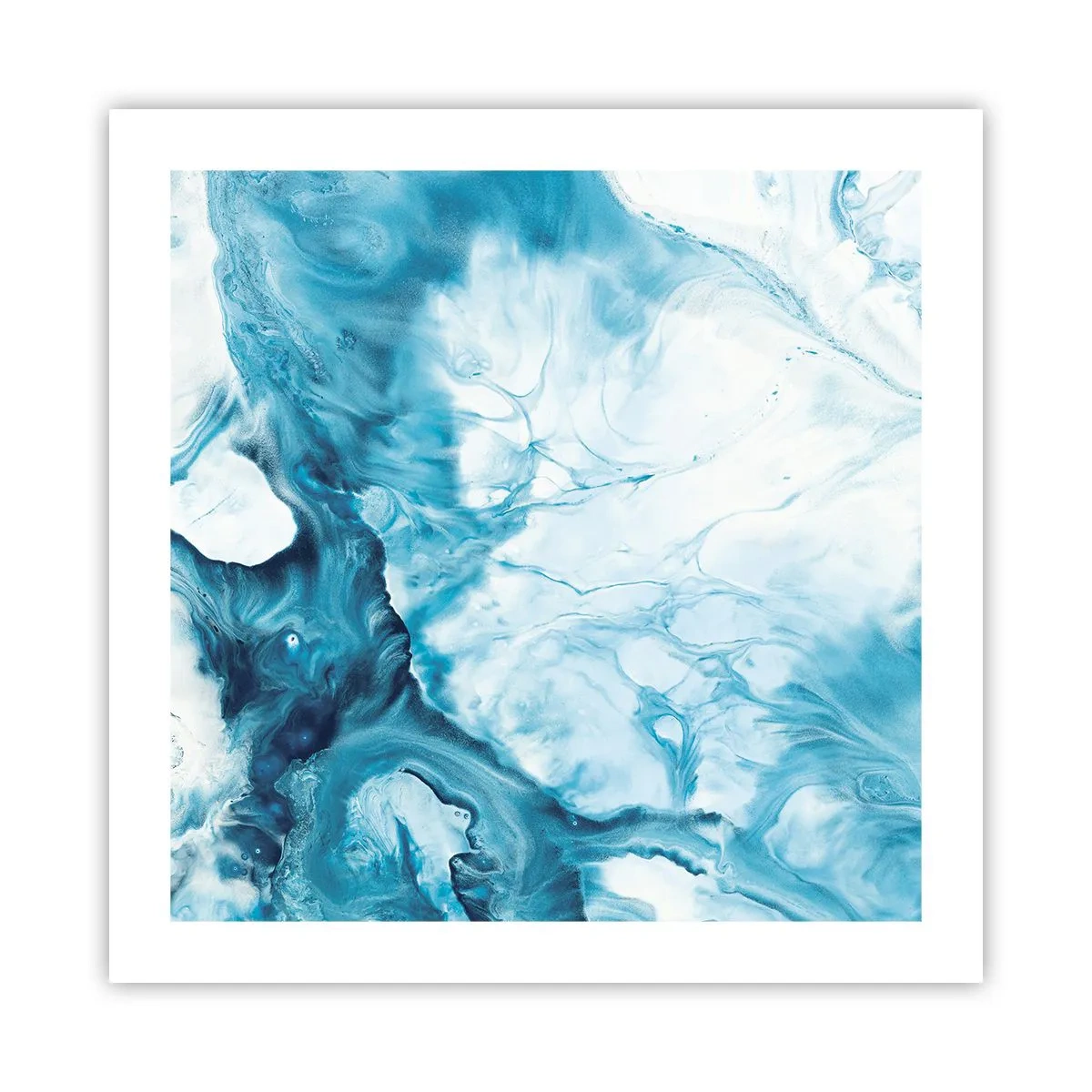 Plakat - Koncert błękitu - 50x50 cm