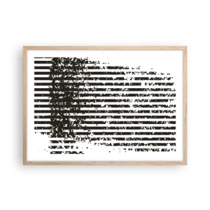 Plakat w ramie jasny dąb - Rytm i szum - 70x50 cm