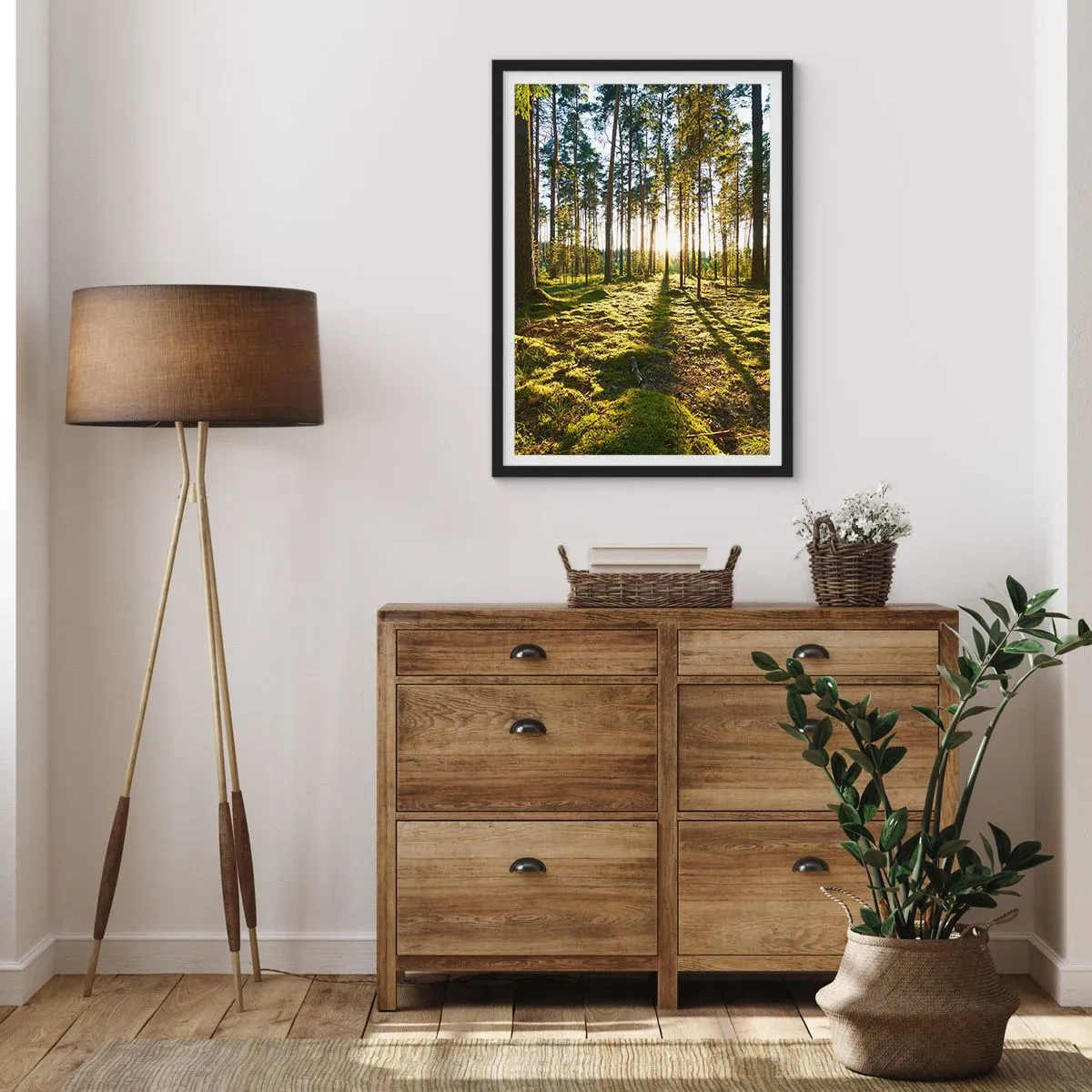 Plakat w czarnej ramie - …Za siedmioma lasami - 30x40 cm