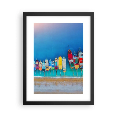 Plakat w czarnej ramie - Z lotu ptaka - 30x40 cm