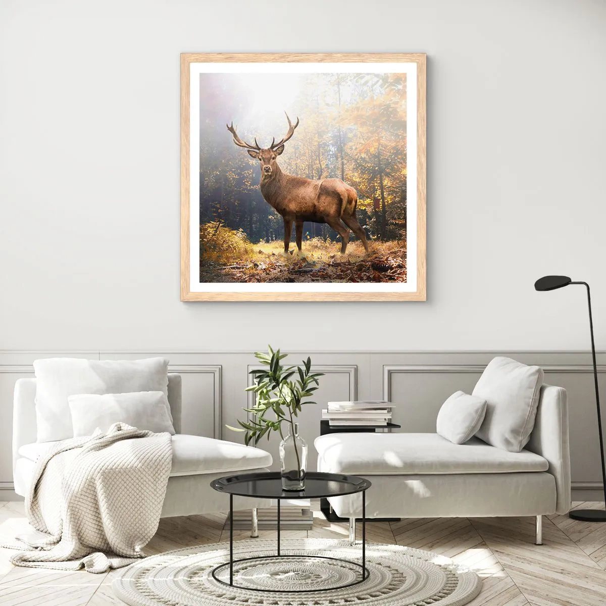 Plakat w ramie jasny dąb - W pełnym majestacie - 40x40 cm