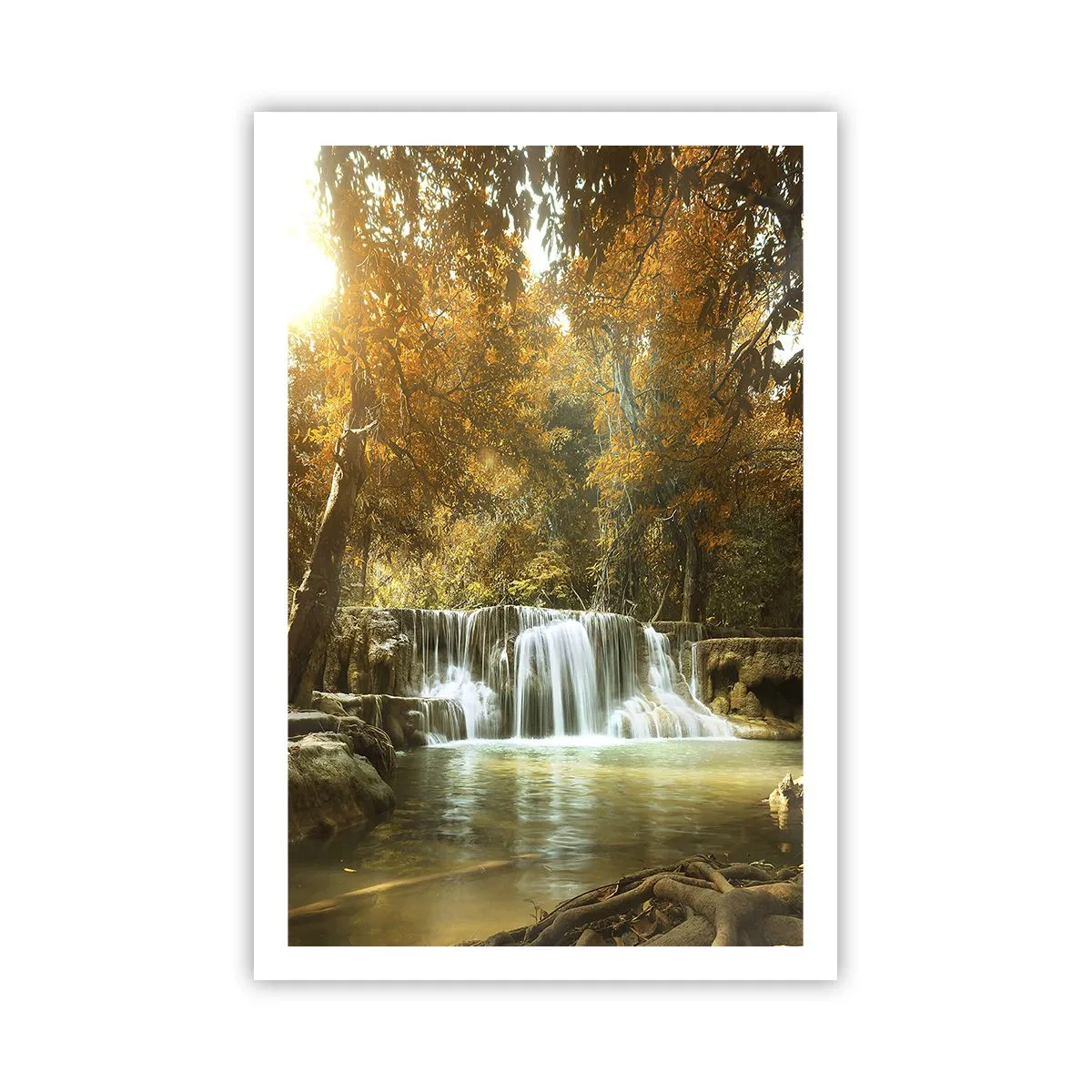 Plakat - Parkowa kaskada - 61x91 cm