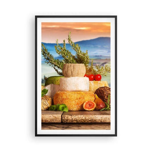 Plakat w czarnej ramie - Włoska radość życia - 61x91 cm