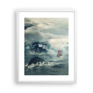 Plakat w białej ramie - Na magicznych wodach - 40x50 cm