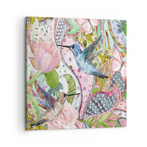 Obraz na płótnie - Wplątane w pnączach - 50x50 cm