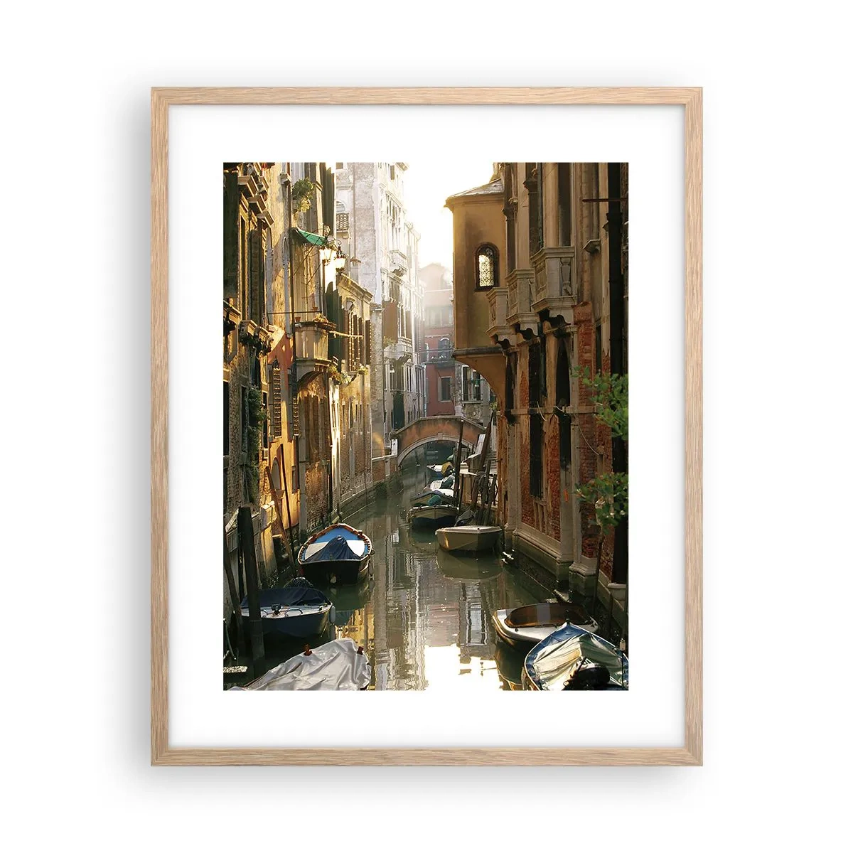 Plakat w ramie jasny dąb - W weneckim zaułku - 40x50 cm