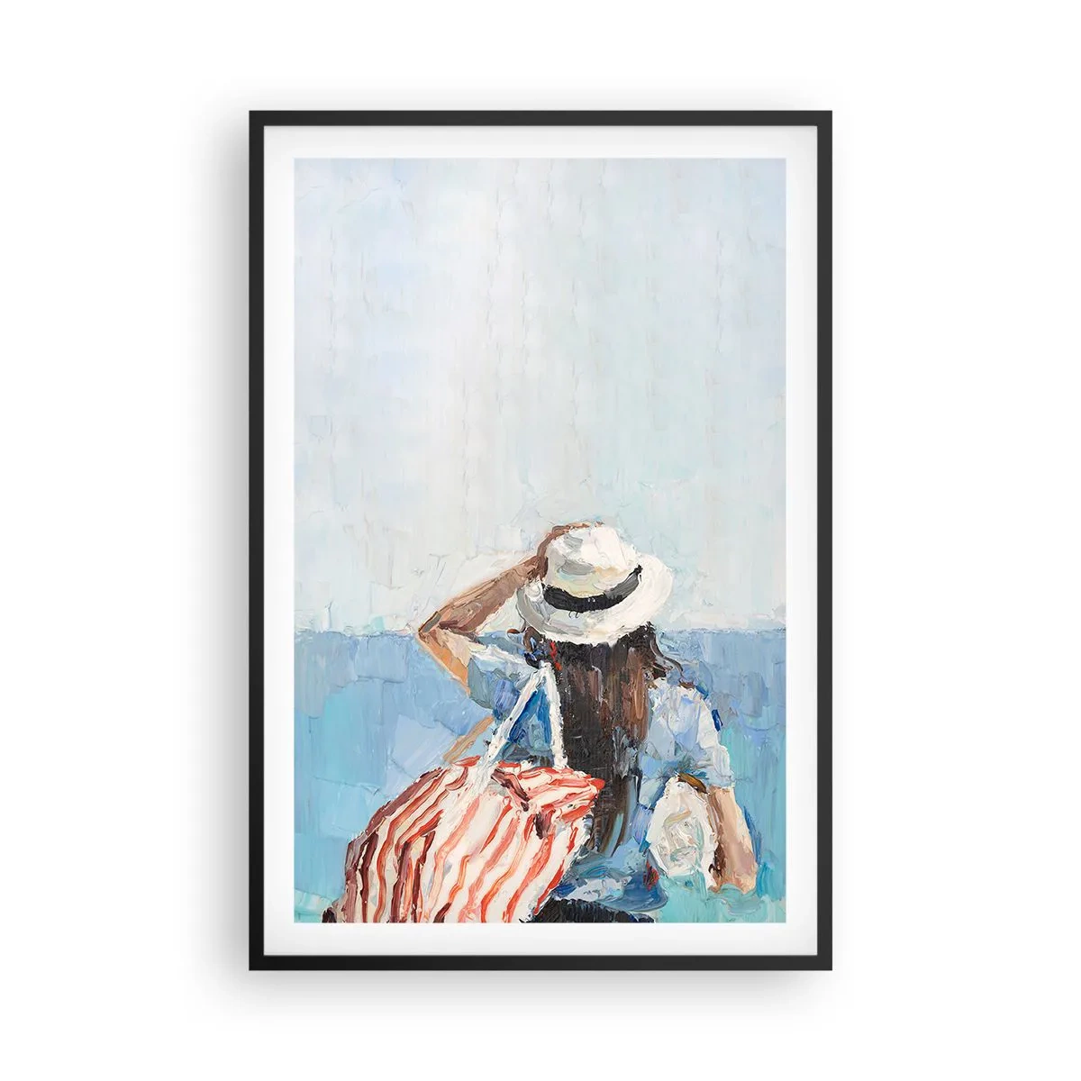 Plakat w czarnej ramie - Witaj na wakacjach - 61x91 cm