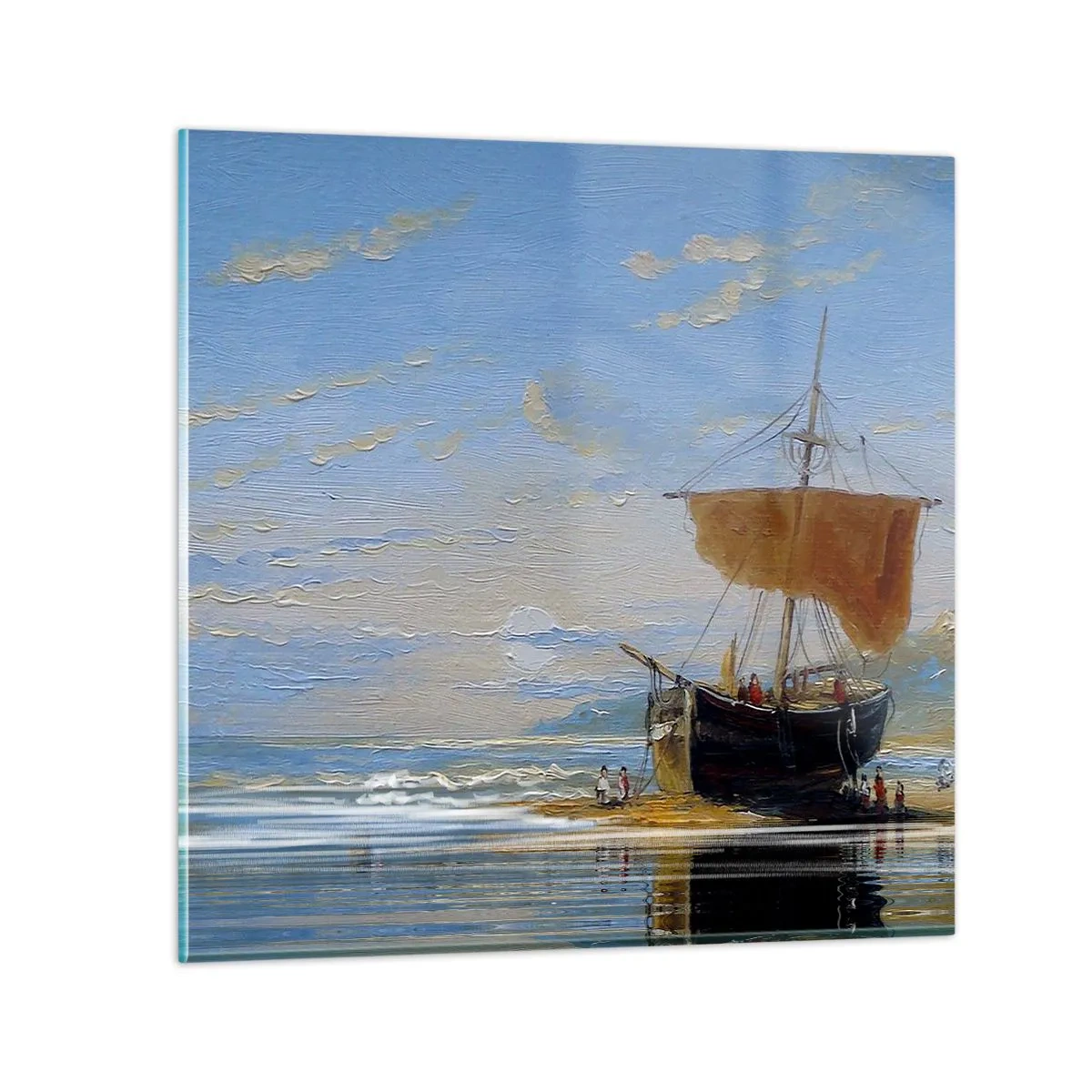 Obraz na szkle - Woda, ziemia, powietrze - 40x40 cm